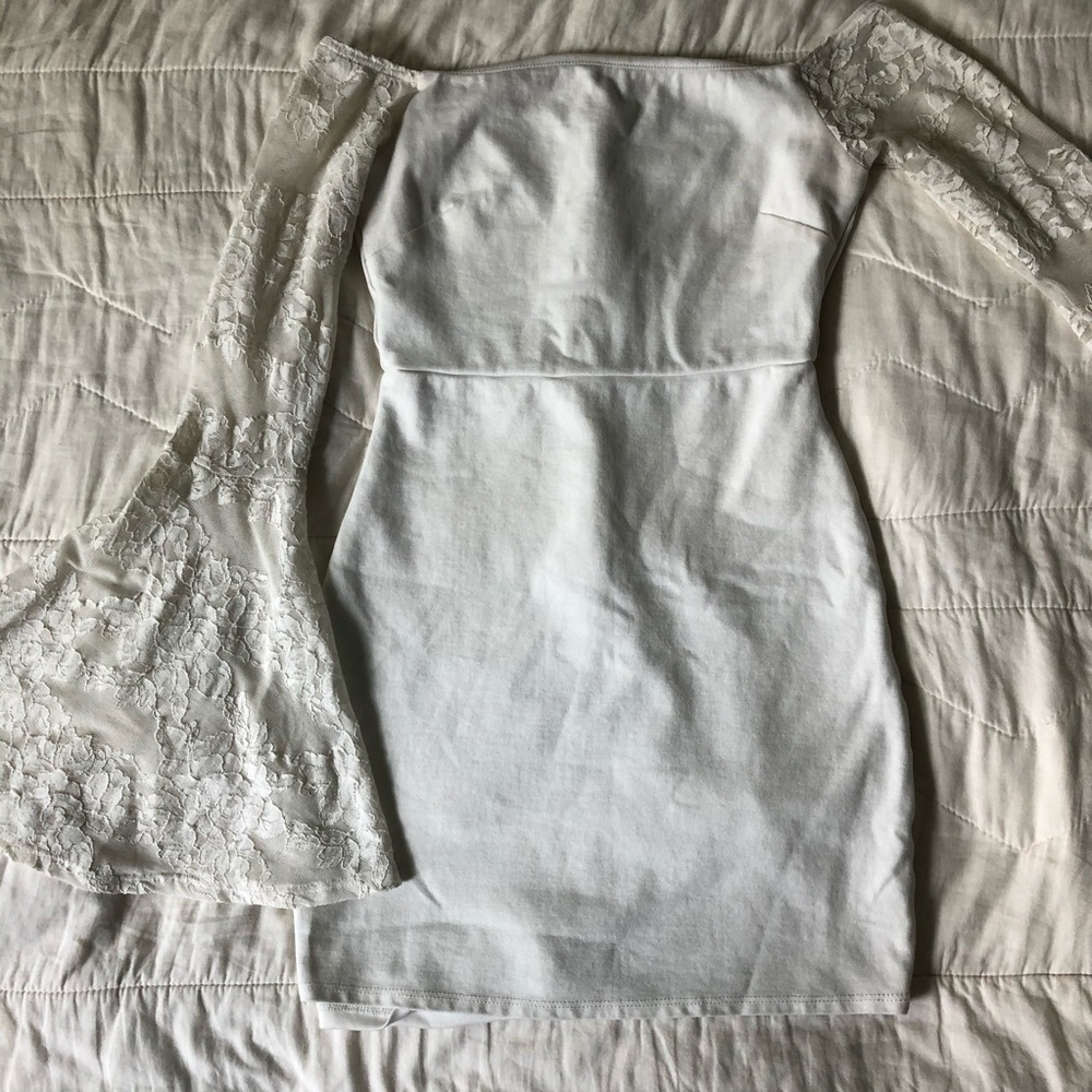 Lacey Sleeves Dress. | Lulus